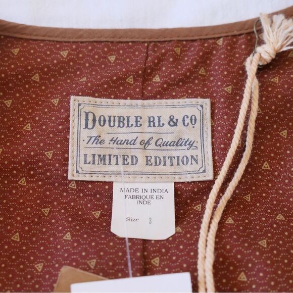 NWT Double RL & Co Limited edition 21 of 50 hand embroidered beaded‎ suede vest - Picture 6 of 11